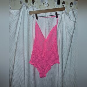 Victoria's Secret Neon Pink Lace Lingerie